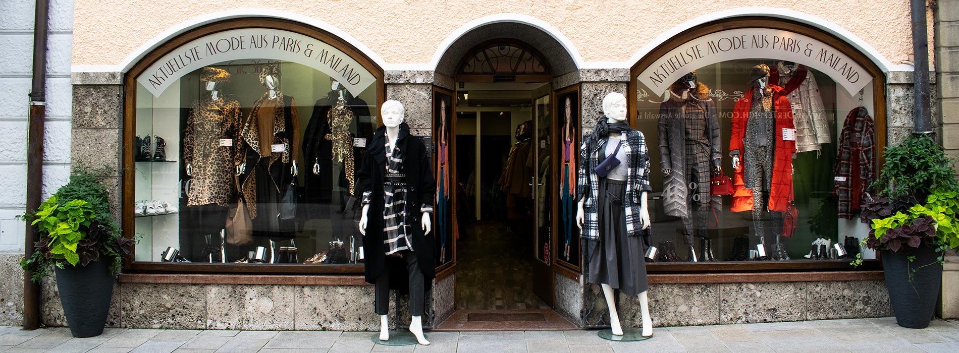 visionen fashion Damenmode auch für große Größen in der Griesgasse in Salzburg